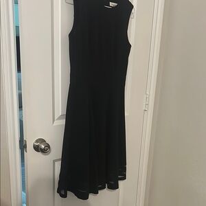 Calvin Klein Elegant Black Sleeveless Dress